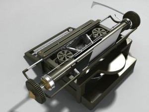 old typewriter Modèle 3D