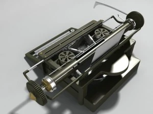 m&aacute;quina de escrever antiga Modelo 3D