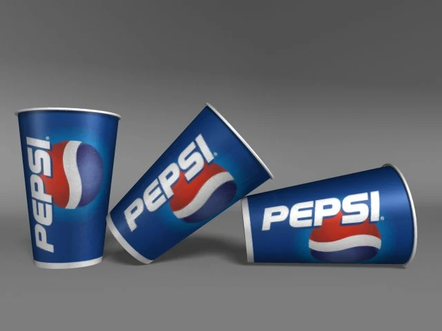 pepsi cups 3D Model .c4d .max .obj .3ds .fbx .stl .blend 