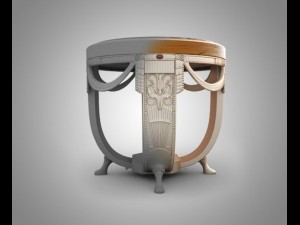 interior classic table Modelo 3D
