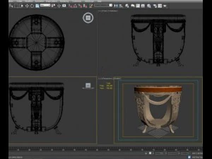 interior classic table 3D Model