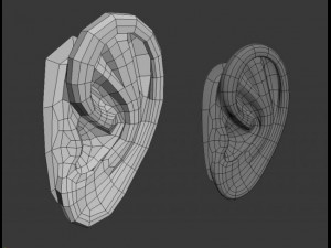 3d ear Modelo 3D