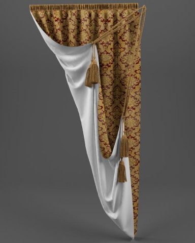 curtain 3Dモデル .c4d .max .obj .3ds .fbx .stl .blend 