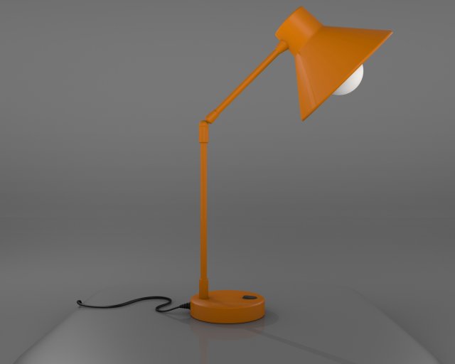 generic desk lamp 3D Model .c4d .max .obj .3ds .fbx .stl .blend 