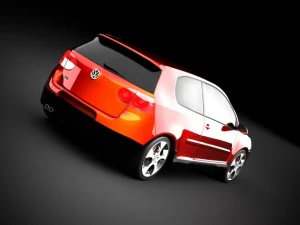 vw golf gti mk5 3D Model