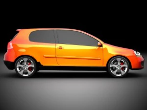 vw golf gti mk5 3D Model
