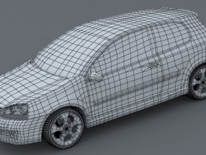 vw golf gti mk5 3D Модель