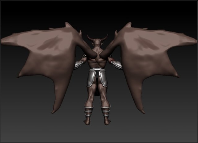 demonwarriorwing 3Dモデル .c4d .max .obj .3ds .fbx .stl .blend