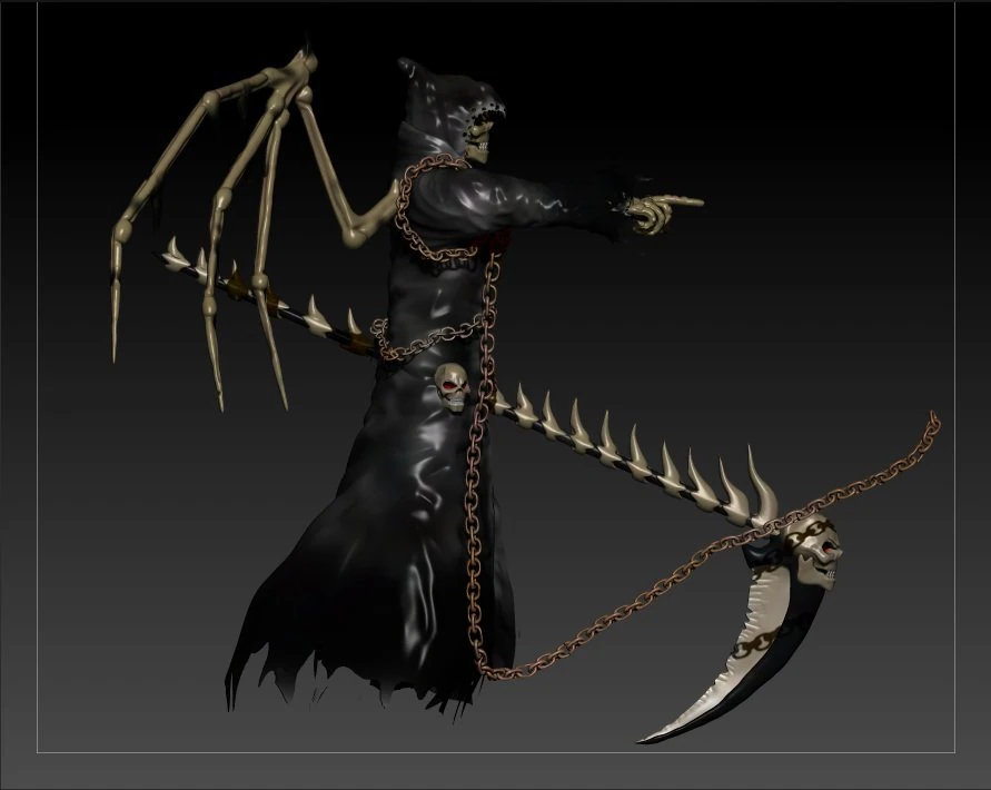 death 3D Model .c4d .max .obj .3ds .fbx .stl .blend 