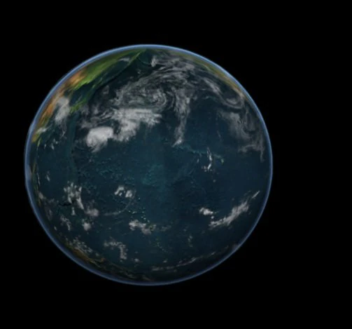earth planet with clouds and atmosphere 3D Model .c4d .max .obj .3ds .fbx .stl .blend