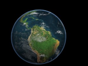 earth planet with clouds and atmosphere 3D 模型