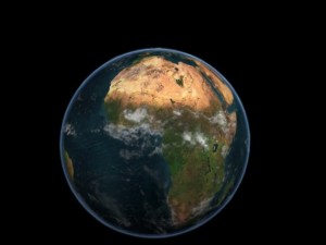 earth planet with clouds and atmosphere 3D 模型