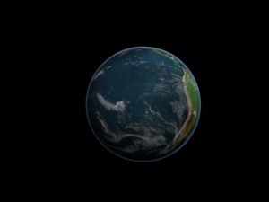earth planet with clouds and atmosphere 3D 模型