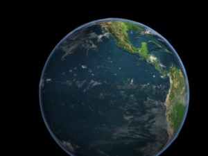 earth planet with clouds and atmosphere 3D 模型