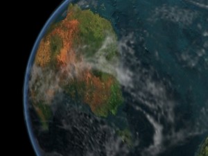 earth planet with clouds and atmosphere 3D 模型