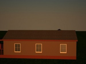 wooden house and empty interior new price for holi Model 3D