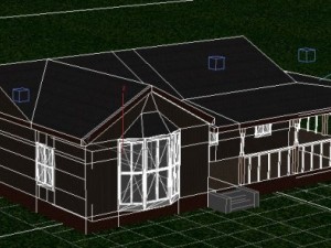 wooden house and empty interior new price for holi Model 3D