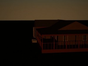 wooden house and empty interior new price for holi Model 3D