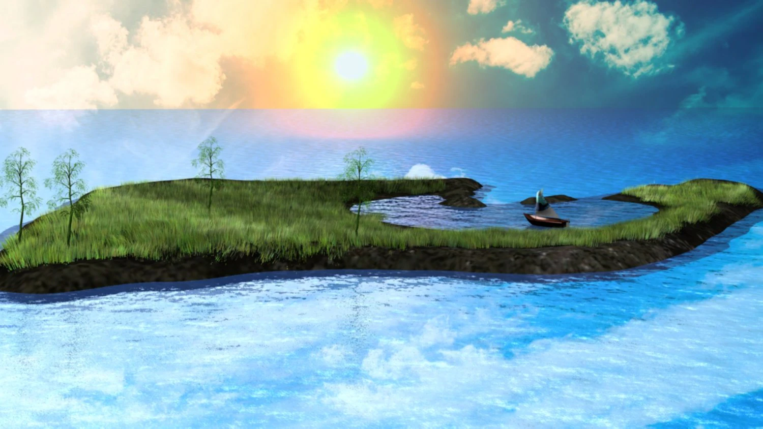 island 3d 3D Model .c4d .max .obj .3ds .fbx .stl .blend 