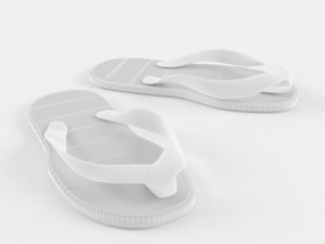thong sandals Modello 3D