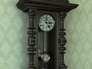 wall clock le roi a paris 3D Model