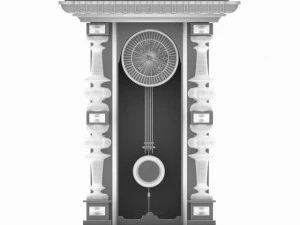 zegar ścienny le roi a paris Model 3D