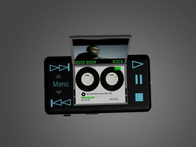 portable multimedia player 3D Model .c4d .max .obj .3ds .fbx .stl .blend 