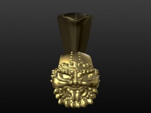 golden mask ethnic 3D Модель