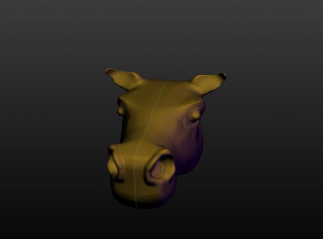 horse head 3D Model .c4d .max .obj .3ds .fbx .stl .blend 