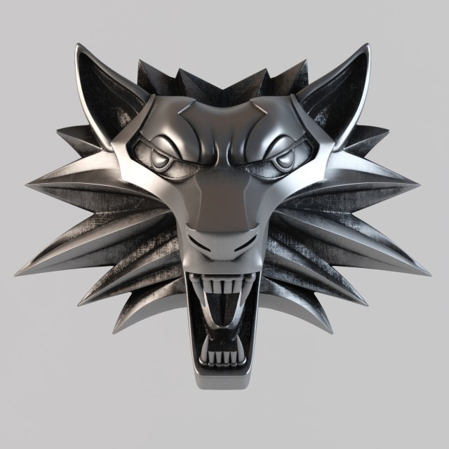sign witcher 3D प्रिंट मॉडल .c4d .max .obj .3ds .fbx .stl .blend