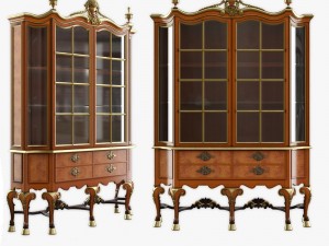 cabinet of queen anne style 3D Model