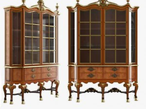 кабинет в стиле королевы Анны 3D Модель