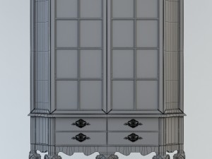 cabinet of queen anne style Modèle 3D