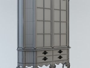 cabinet of queen anne style Modèle 3D