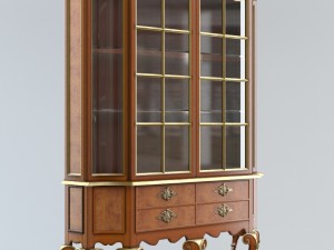 cabinet of queen anne style Modèle 3D
