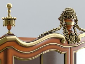 cabinet of queen anne style Modèle 3D