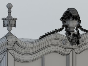 cabinet of queen anne style Modèle 3D