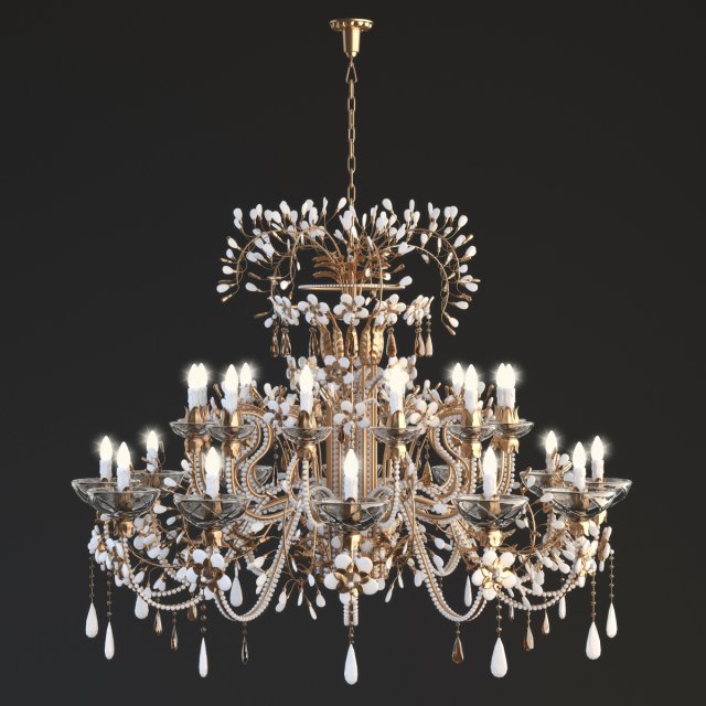 mechini chandelier Modelo 3D .c4d .max .obj .3ds .fbx .stl .blend 