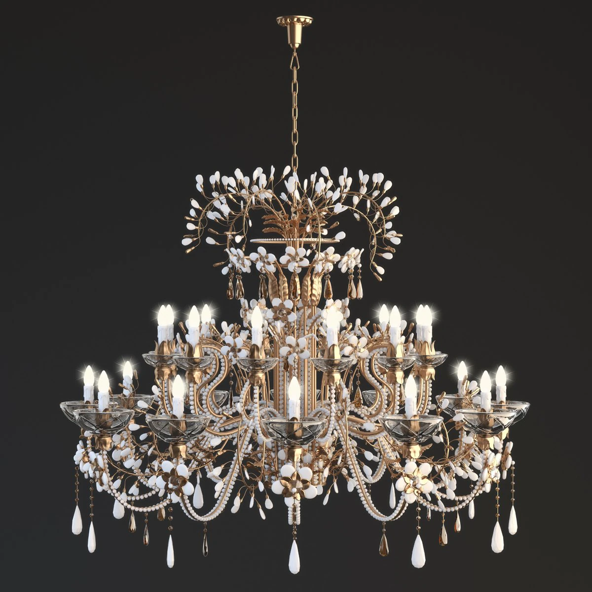 mechini chandelier 3D Model .c4d .max .obj .3ds .fbx .stl .blend
