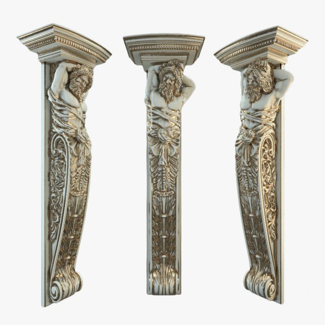 atlas sculpture Modèles 3D en vedette .c4d .max .obj .3ds .fbx .stl .blend 