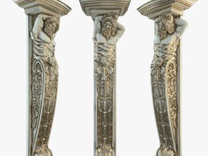 阿特拉斯雕塑 3D 打印模型