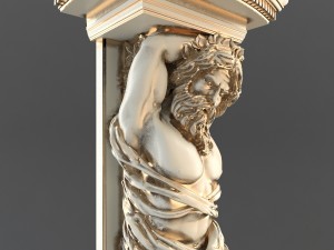 atlas sculpture Modèles 3D en vedette