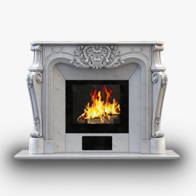 fireplace 3D Принт Модель .c4d .max .obj .3ds .fbx .stl .blend 