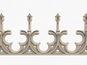 gothic fence cnc Model 3D