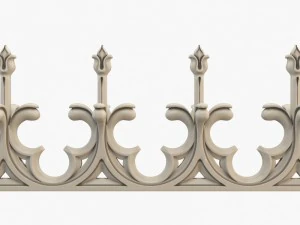 gothic fence cnc 3D Model