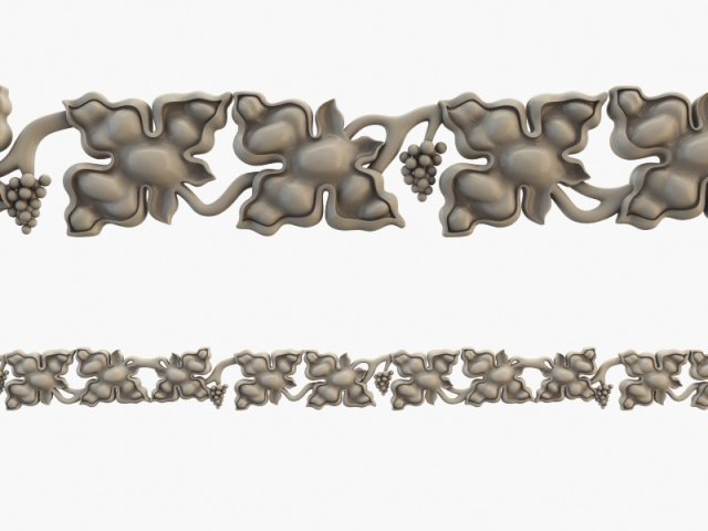 gothic moulding cnc 3D Model .c4d .max .obj .3ds .fbx .stl .blend 