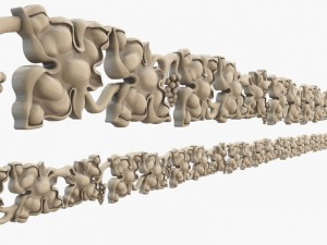 gothic moulding cnc 3D Model