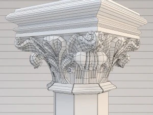 gothic column cnc 3D Model