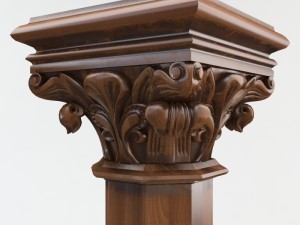 gothic column cnc Modelo 3D