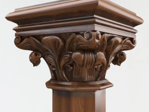 gothic column cnc 3D Model